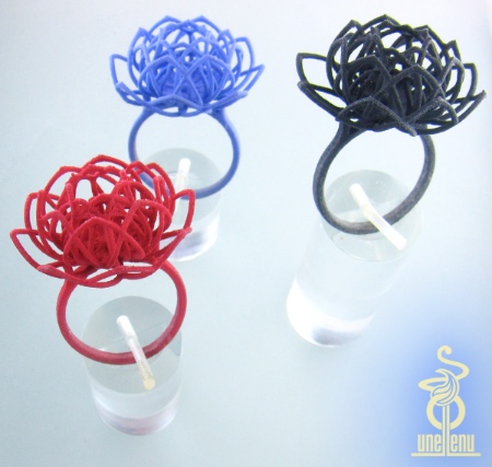 Image of Linear Lotus Rings designed by unellenu