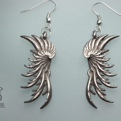 Image of 3D printed 'Wings' Earrings designed by unellenu