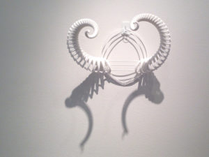 Image of 3D fractal horns designed by unellenu on display at The Third Dimension 2014