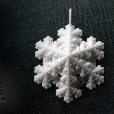 Image of Snowflake Fractal Pendant designed by unellenu